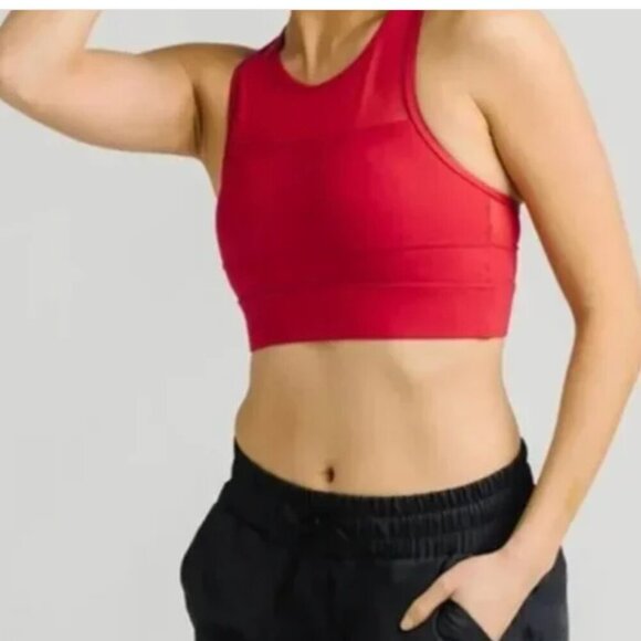 ZYIA Active “One More Rep” All Star Zip Red Mesh High Neck Sports Bra Size XXL - Picture 7 of 10